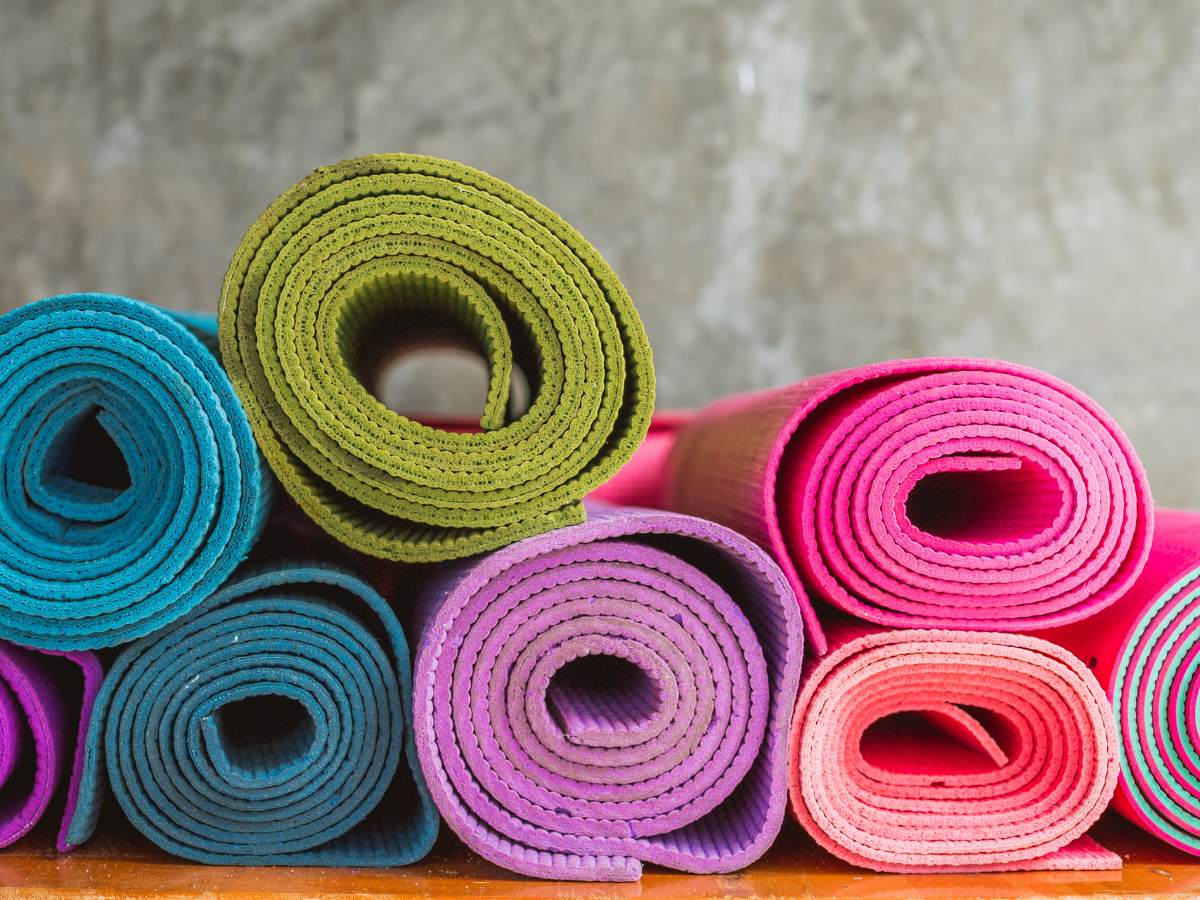 rolls of yoga mat